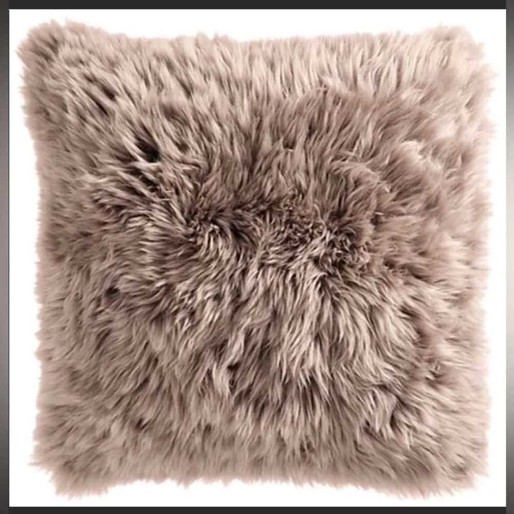 88. Sheepskin Decorative Pillow